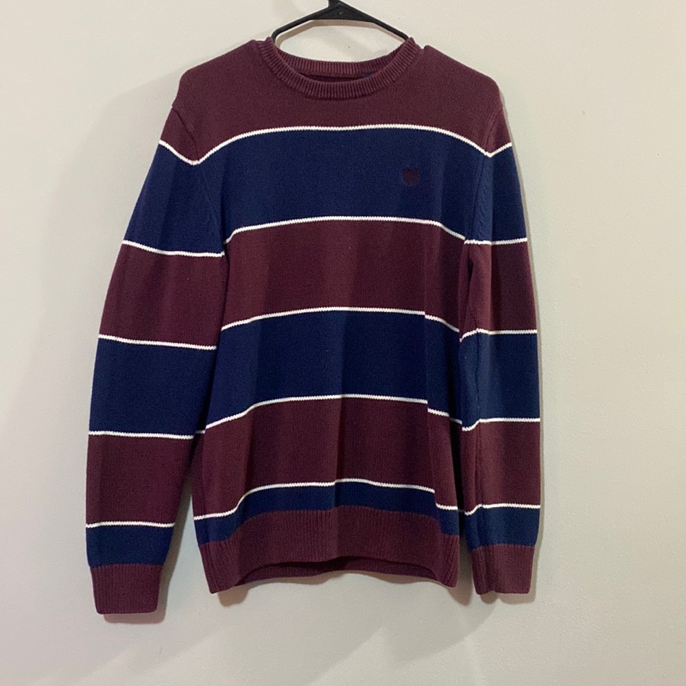 Chaps Striped Stitch Sweater - Size M